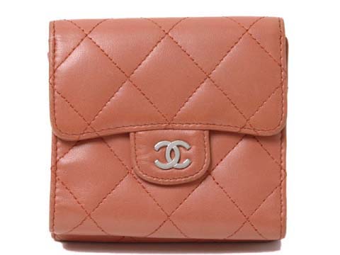 マトラッセ Wホック 財布 サーモンピンク A31507