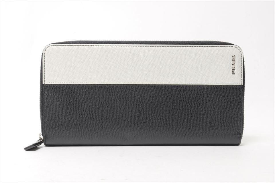 プラダ PRADA 長財布 2M1220 - レザー 黒 ラウンドファスナー 財布