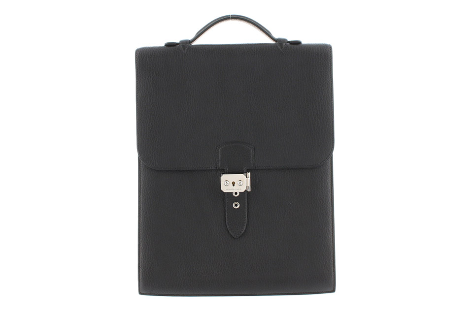 サックアデペッシュDPLG トリヨン 黒 シルバー金具 ストラップなし