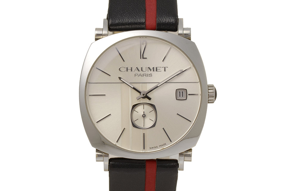 ダンディ SS 革 シルバー文字盤 メンズ 自動巻き