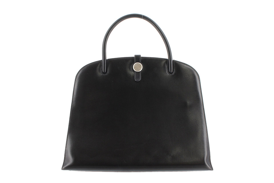 エルメス HERMES ダルヴィー 黒 ボックスカーフ 銀金具 ダルヴィGM ボックスカーフ 黒 ブラック シルバー金具