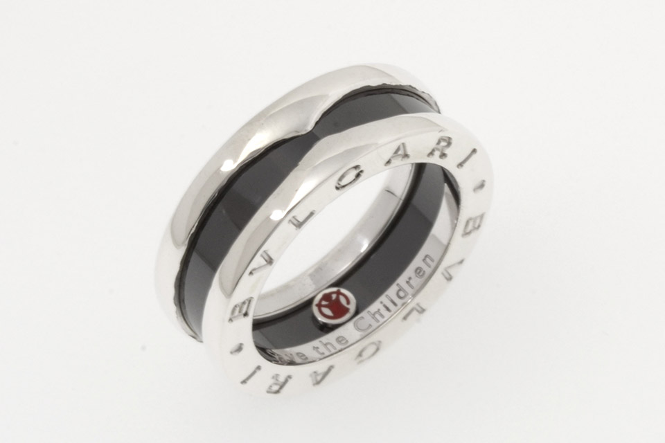 Bzero1リング セーブザチルドレン SV925/黒セラミック #49 AN855770 Bzero1リング セーブザチルドレン SV925/黒セラミック #49 AN855770