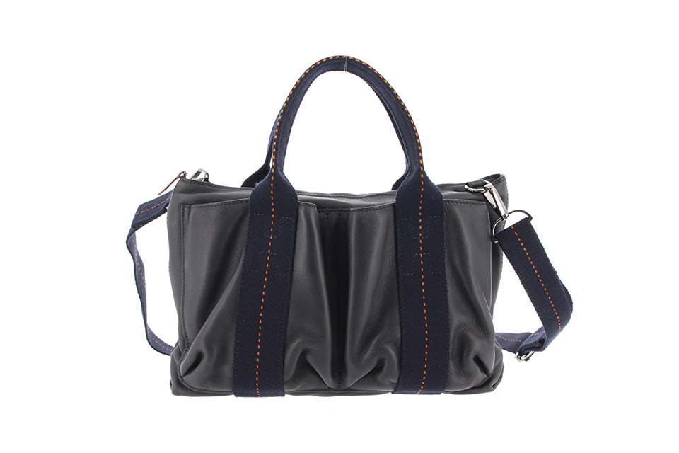 HERMES　エルメスキャラバンホリゾンタル　レザー、色ネイビー早い者勝ち 楽天市場】HERMES エルメス キャラバン ホリゾンタルMM トートバッグ