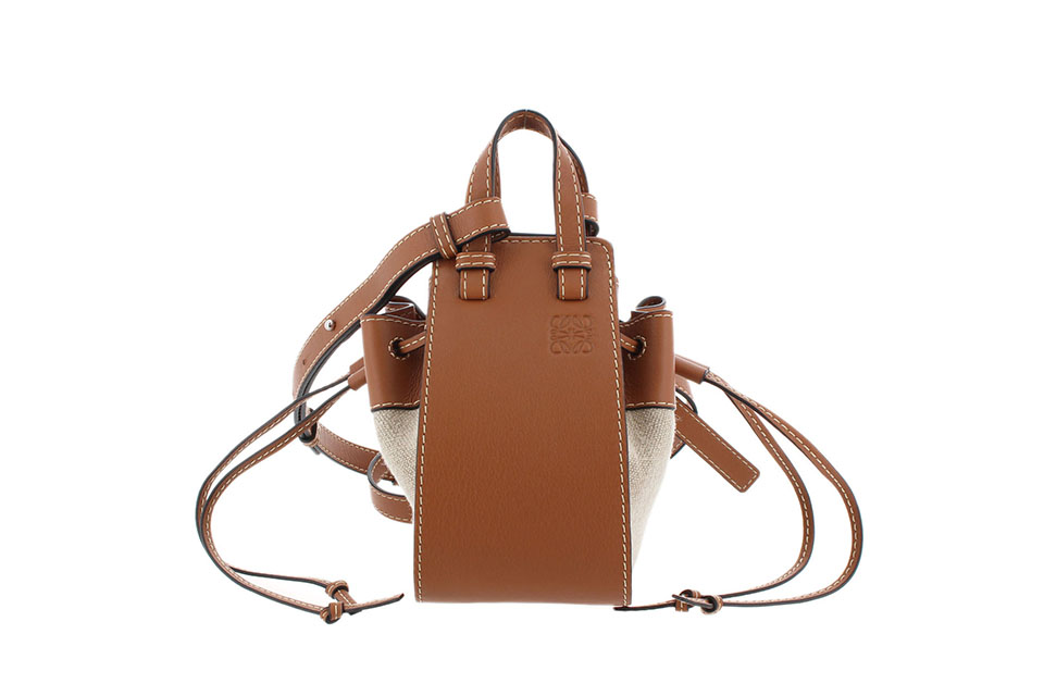 完売品 LOEWE ハンモックミニ tan natural ロエベ-