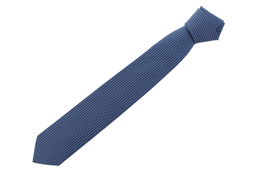 ネクタイ ブルー シルク 未使用