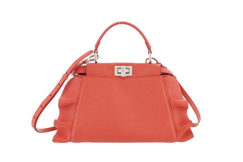 <br>FENDI フェンディ 2way ショルダー ターンロック レザー /ピーカブー・モンスター/ブルー/8BN226/014*****/ブランドバック/Aランク/69