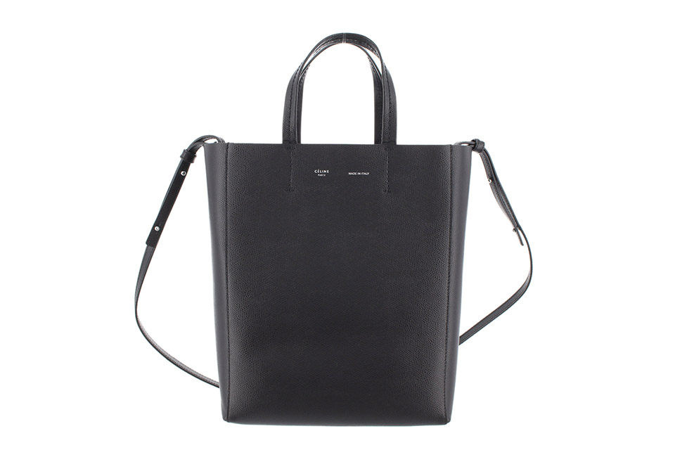 【旧ロゴCÉLINE 】CELINE  バーティカル　カバ　スモール 黒