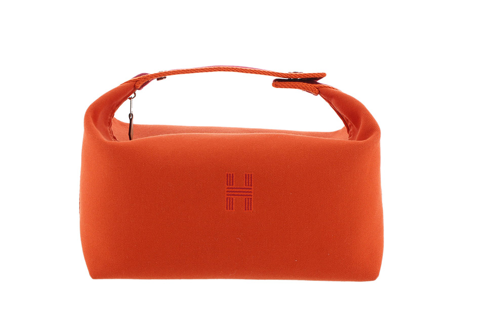 極美品 HERMES エルメス ハンドバッグ ブリッドアブラックＧＭ ジグザグ ピンク ボルドー オレンジ シルバー金具  55233