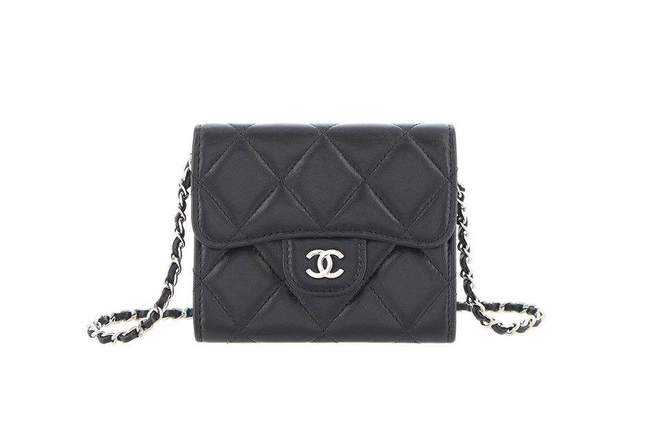 CHANEL マトラッセ ミニ チェーンウォレット シルバー金具 | www