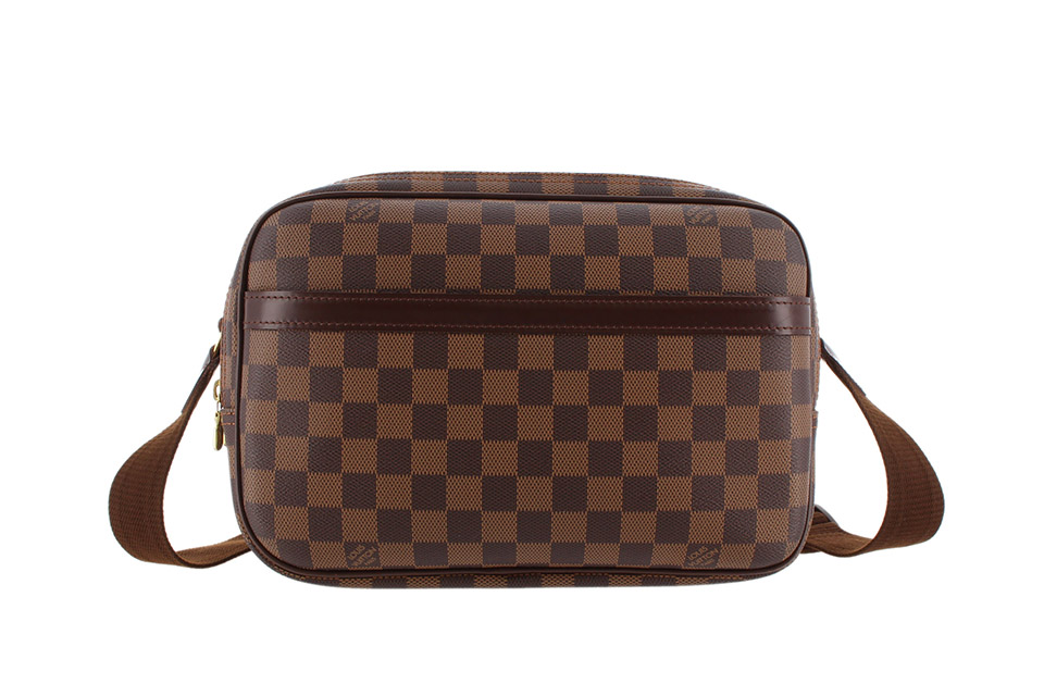 LOUIS VUITTON ルイヴィトン ショルダーバッグ リポーター PM ダミエキャンバス N45253 ブラウン ゴールド金具 美品  55222