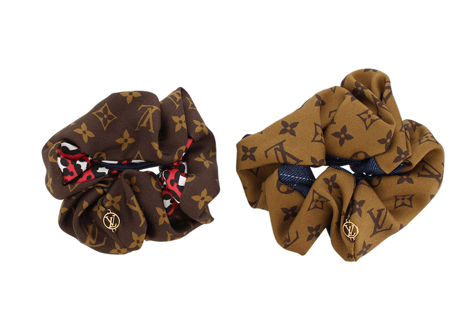 LOUIS VUITTON シュシュ M77011 モノグラム レオパード ルイヴィトン モノグラム シュシュビーマインドフル M77011 レオパード