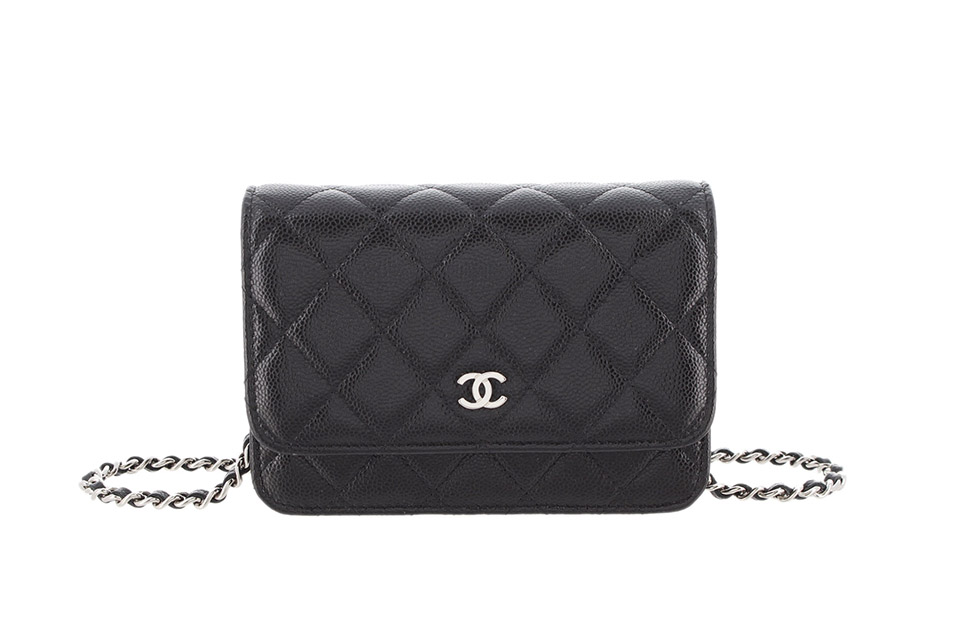 CHANEL  シャネル  マトラッセ  チェーンウォレット  ブラック