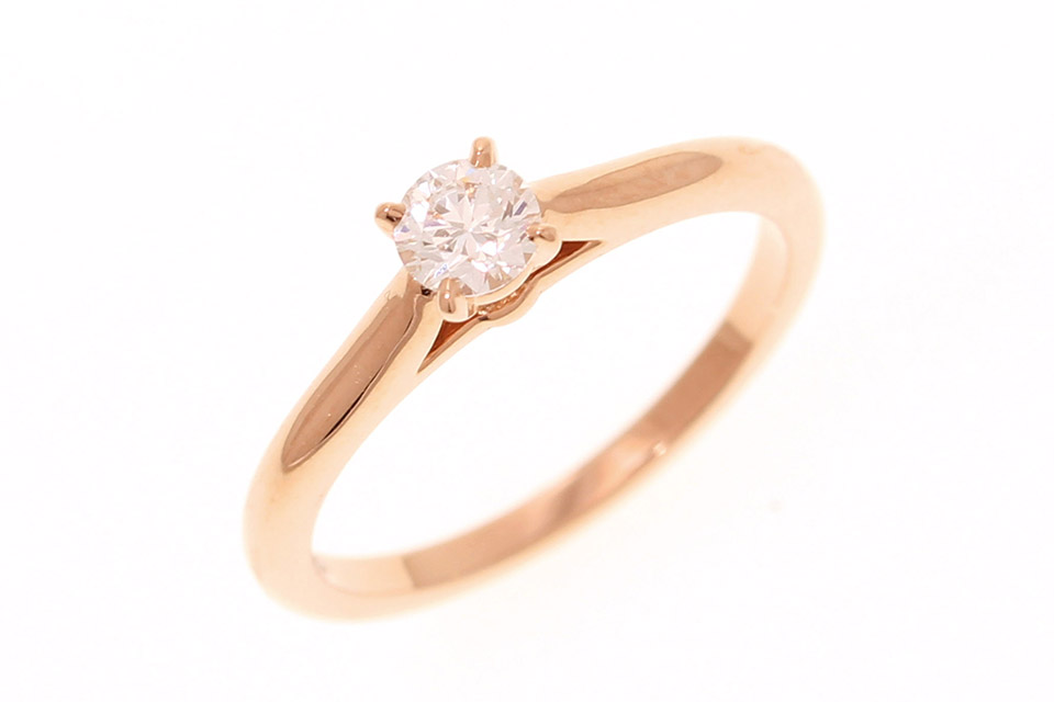 ソリテールリング 0.23ct K18PG #49 N42266