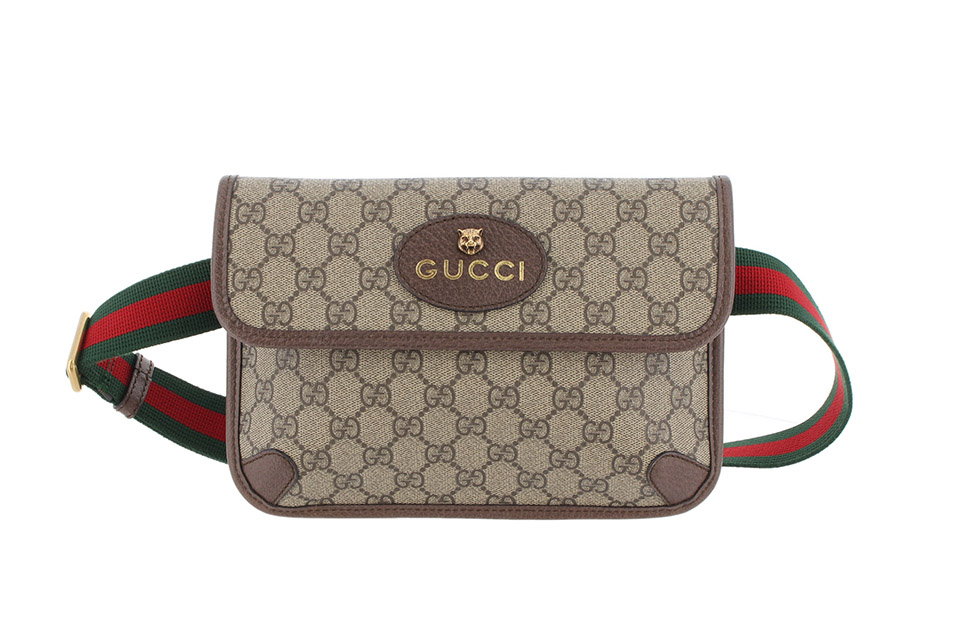 新品同様」 GUCCI GGスプリーム ベルトバッグ-