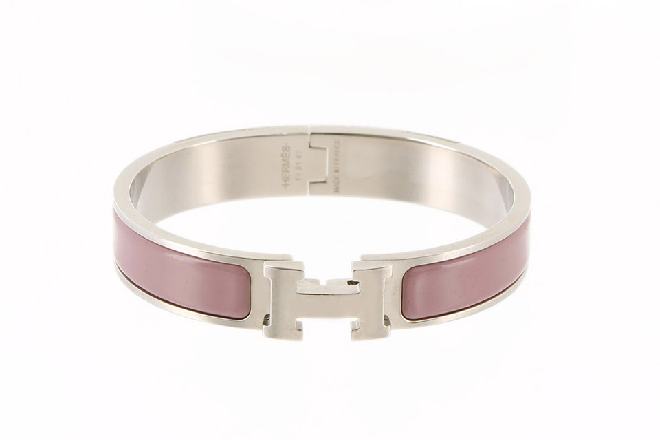 HERMÈS ラベンダー バングル HERMES エマイユ クリックH】バングル