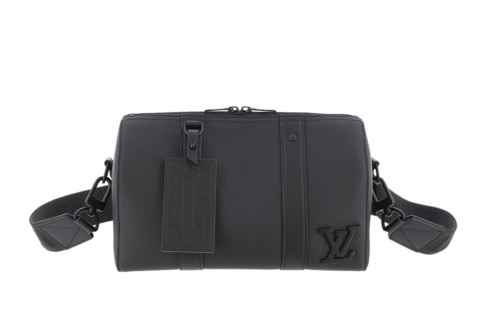 シティキーポル LVアエログラム グレインカーフレザー 黒 ブラック M59255