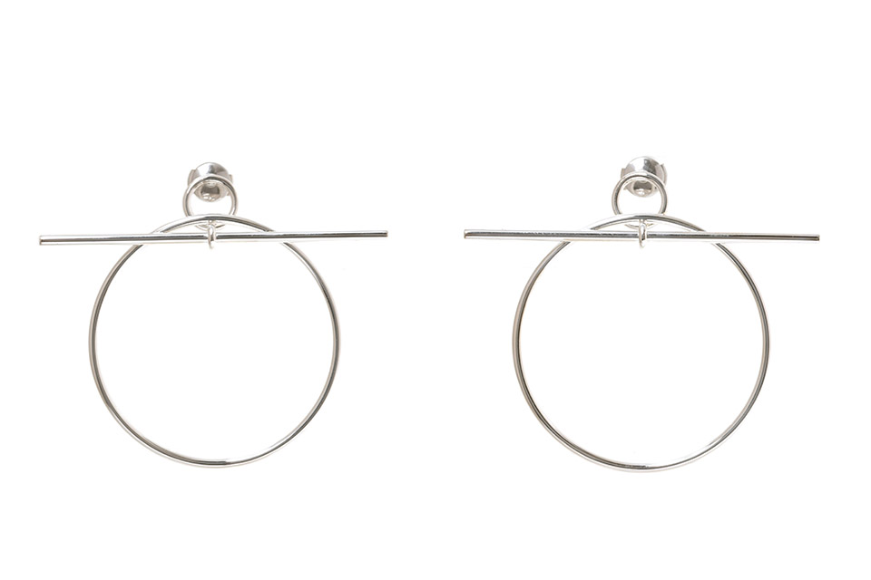 ループMM ピアス ミディアム シルバー925 未使用