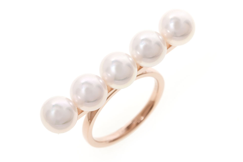 バランス　シグネチャー　リング　K18SakuraG(PG)/パール　4398