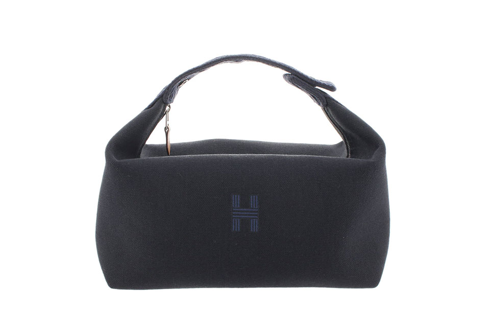 ブリッドアブラックGM　化粧ポーチ　ハンドバッグ　キャンバス　ネイビー