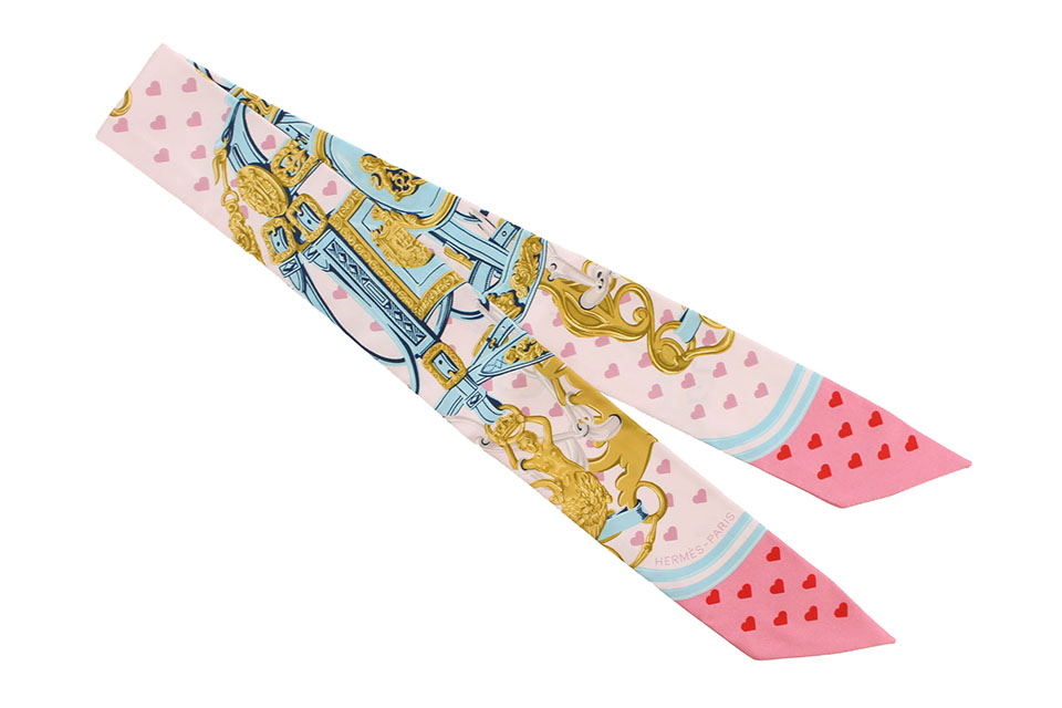 トゥイリー(ツイリー)　ハート　シルク　ピンク