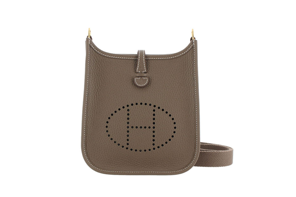 エブリンTPM　ショルダーバッグ　アマゾン　トリヨンクレマンス　エトゥープ/エトゥープ　ゴールド金具　K刻印　新品