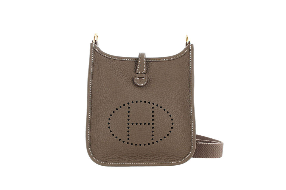 エブリンTPM　ショルダーバッグ　アマゾン　トリヨンクレマンス　エトゥープ/エトゥープ　ゴールド金具　K刻印　未使用