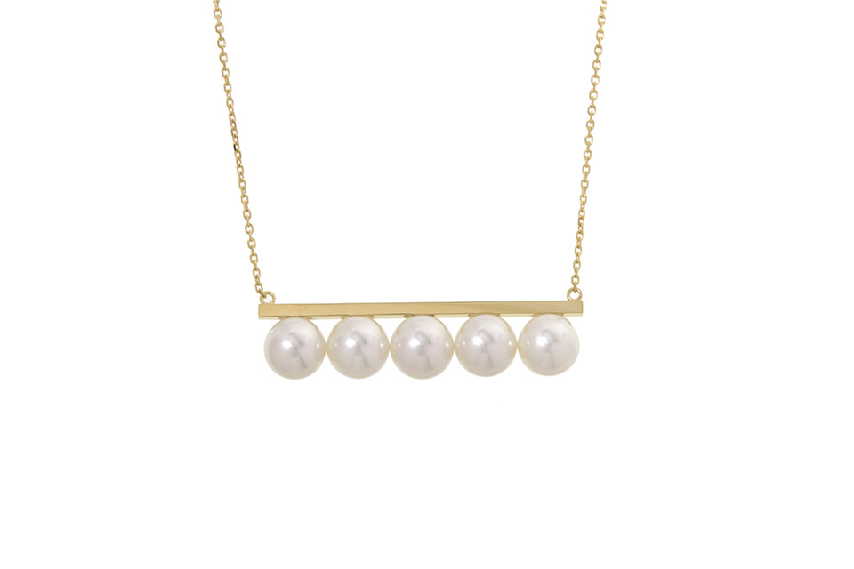 バランス　シグネチャーネックレス　K18YG/パール　P15884