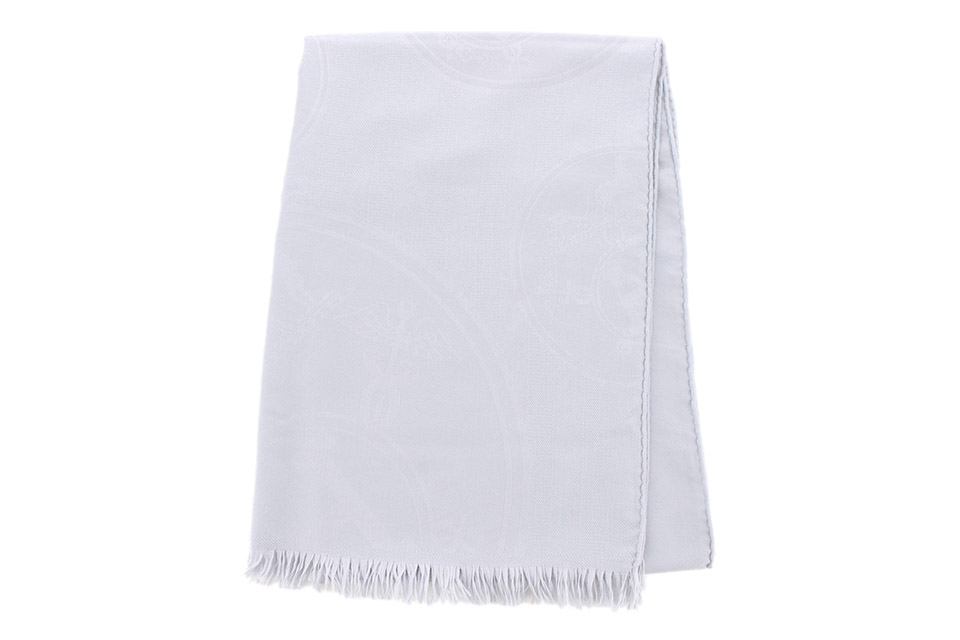 大判ストール　ニューリブリス　カシミア/シルク　グリ・ニュアージュ