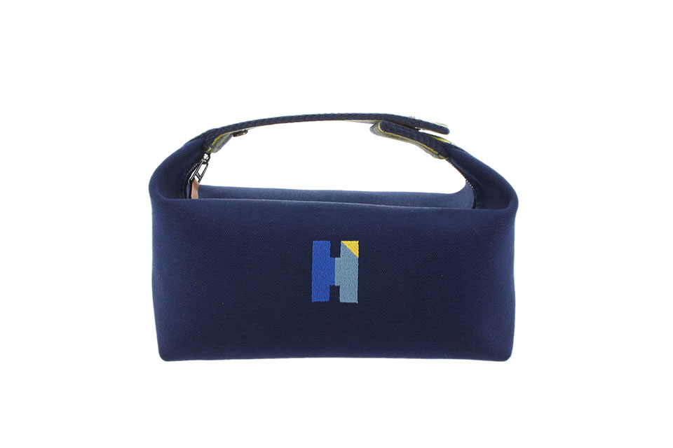 ブリッドアブラックPM　ポーチ　キャンバス　ネイビー　新品同様