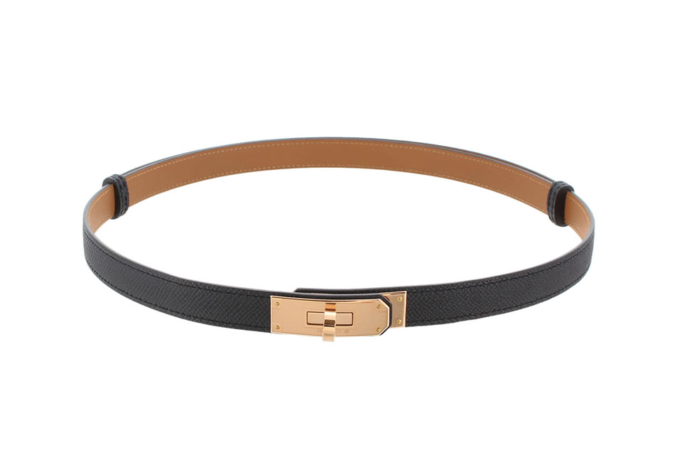 ケリーベルト　エプソン　黒　ブラック　ピンクゴールド金具　K刻印　新品