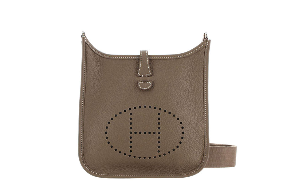 エブリン3(トロワ)　エブリン23　トリヨンクレマンス　ミディアム　エトゥープ　シルバー金具　K刻印　新品