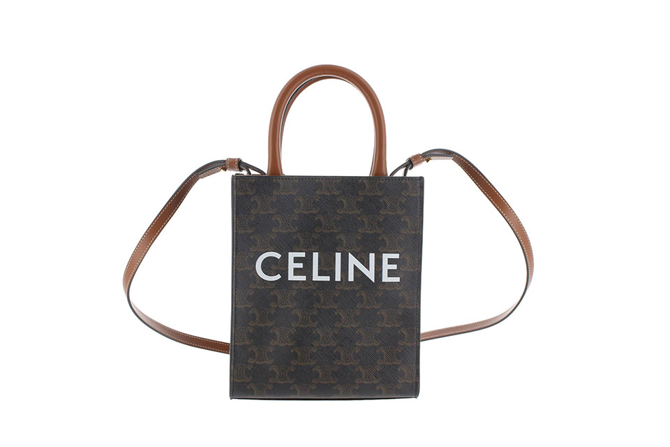 バーティカル　カバ　ミニ　トリオンフ　コーティングキャンバス/レザー　タン(ブラウン)　194372