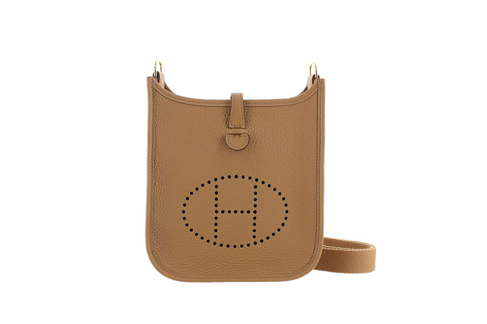 エブリンTPM　ショルダーバッグ　アマゾン　トリヨンクレマンス　ビスキュイ　ゴールド金具　K刻印　未使用