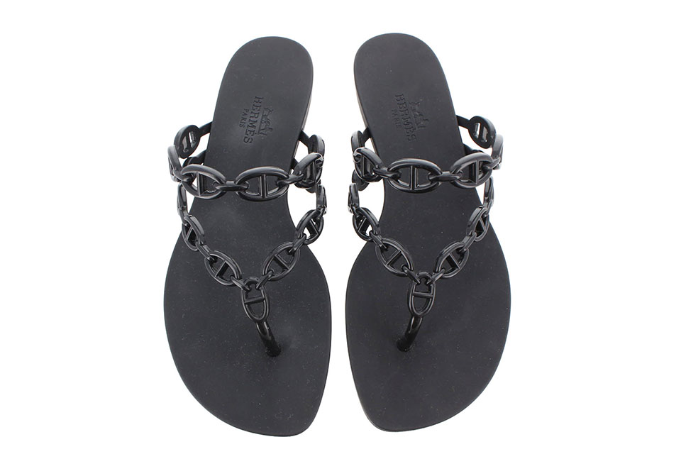 アイランド　サンダル　ラバー　黒　ブラック　#35　未使用