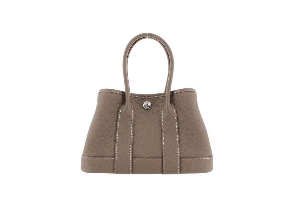 ネオガーデンパーティ　23　ハンドバッグ　ネゴンダ　エトゥープ　シルバー金具　K刻印　新品