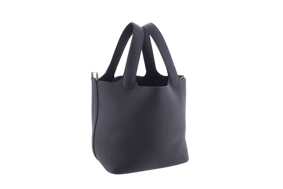 ピコタンロックPM　18　ハンドバッグ　トリヨンクレマンス　キャバン　シルバー金具　K刻印　未使用