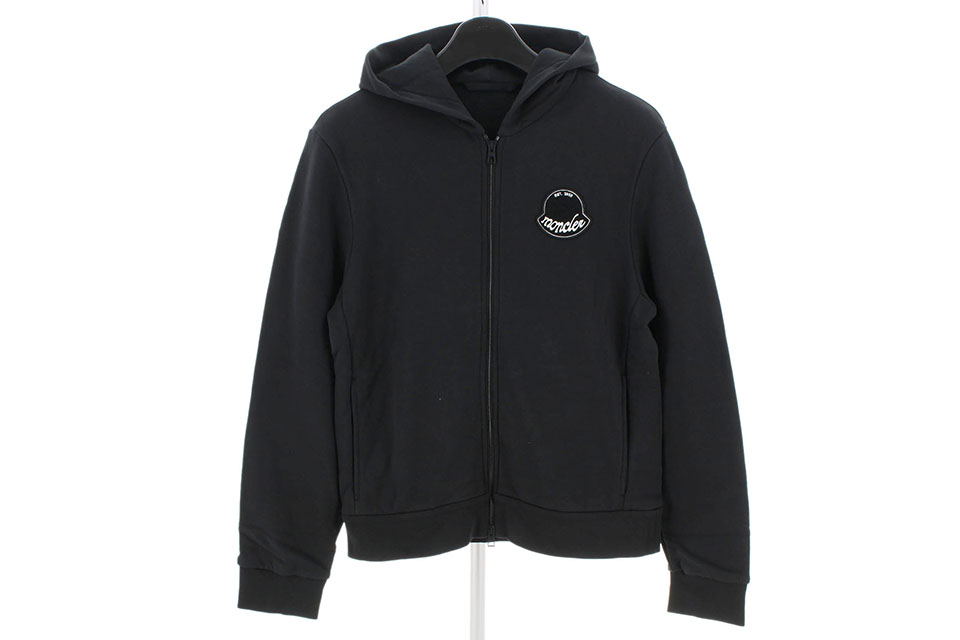 パーカー　ジップアップ　スウェットトレーナー　黒　メンズXL