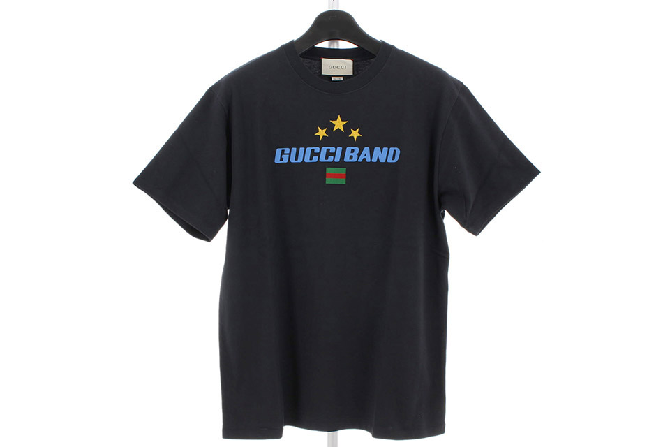 バンド　半袖Tシャツ　コットン　黒　メンズXL