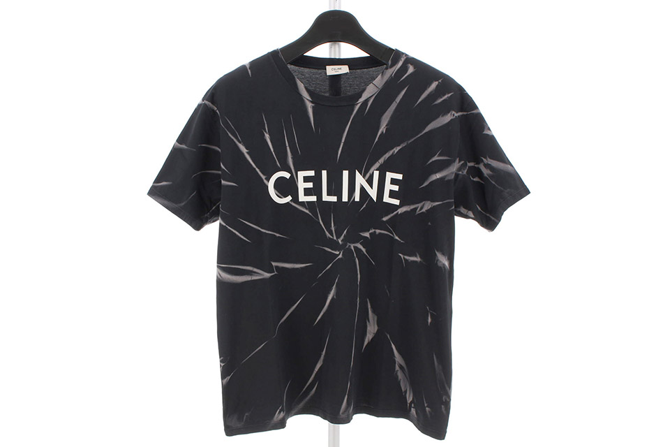 ロゴプリント　Tシャツ　コットン　黒/グレー　メンズL