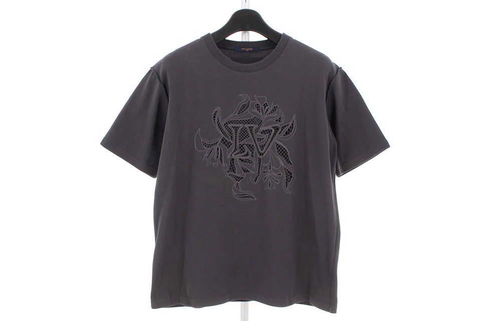 Tシャツ　レース　グレー　メンズXL