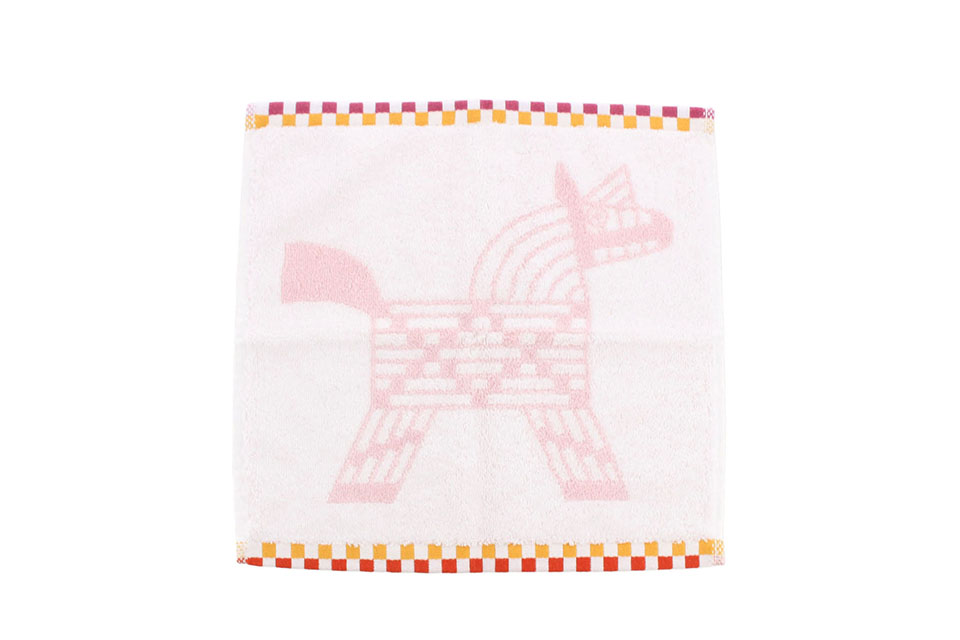 カレ・タオル　アニモー・ナッテ　ピンク/イエロー　未使用