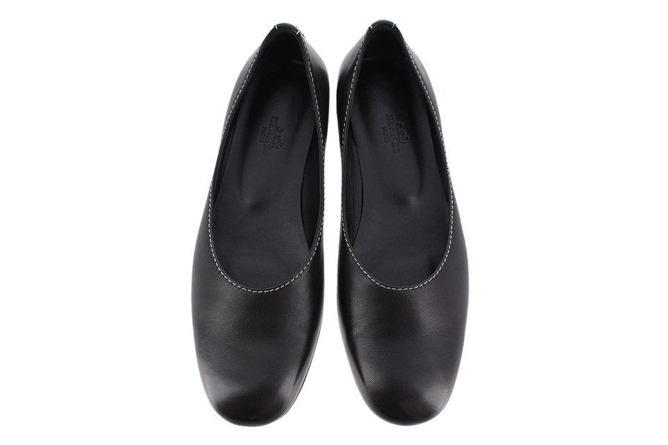 バレエシューズ　リズ　レザー　黒　ブラック　#38　未使用