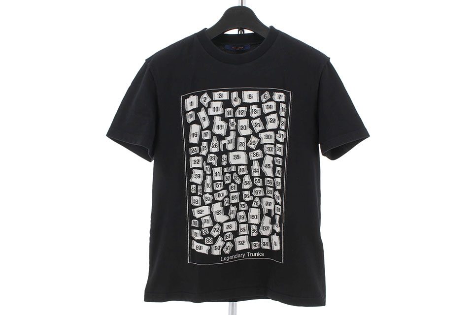 半袖Tシャツ　カットソー　数字モチーフ　黒　メンズXL