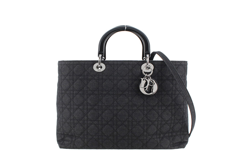 カナージュ　2WAYショルダー　ラージ　デニム　黒