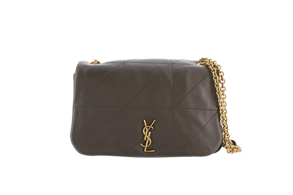 ジェイミー　チェーンショルダー　ラムスキン　カーキ　763475