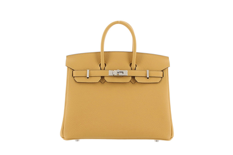 バーキン25　トゴ　パイユ　シルバー金具　K刻印　新品