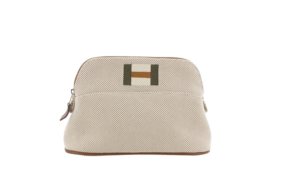 ボリードポーチ20　カザック　キャンバス　ベージュ　新品同様