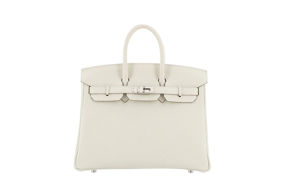 バーキン25　トゴ　マッシュルーム　シルバー金具　B刻印　新品同様