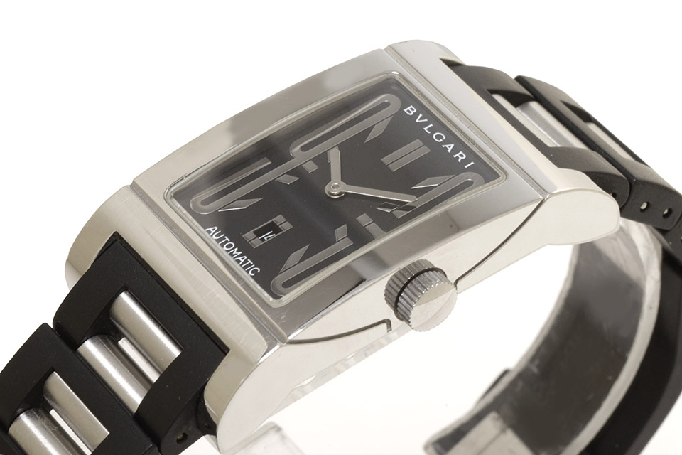 点検済】ブルガリ 腕時計 自動巻き レッタンゴロ RT45S ステンレス
