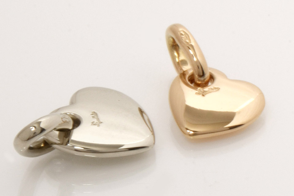 ポメラート ハートチャーム 小2コ WG/PG